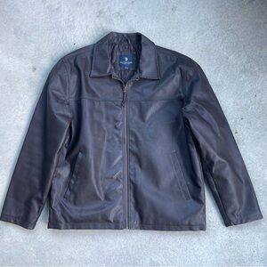 US Polo Assn Brown Leather Jacket